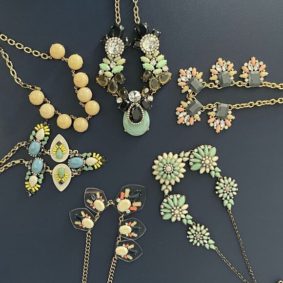 J. Crew Statement Necklaces LOT OF 6! - Picture 1 of 7